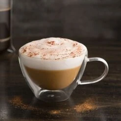 Luigi Bormioli Thermic Double Wall Glassware: 2pc Cappuccino Set (13oz) -Libbey Sales Store 08879.04 2