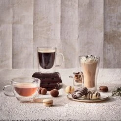 Luigi Bormioli Thermic Double Wall Glassware: 2pc Cappuccino Set (13oz) -Libbey Sales Store 08879.04 4