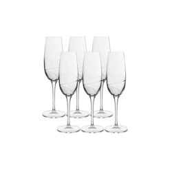 Luigi Bormioli 8oz Aero Flute Glass | Set Of 6