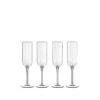 Luigi Bormioli Bach Flute 7oz Glass | Set Of 4