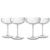 Luigi Bormioli - Optica Champagne Coupe Glass Set 300ml 4pce