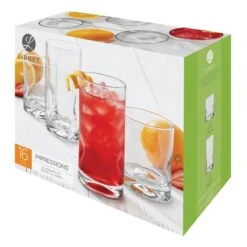 Libbey Impressions Glassware Set | 16-Piece -Libbey Sales Store 16pc impressions 76sy 3d