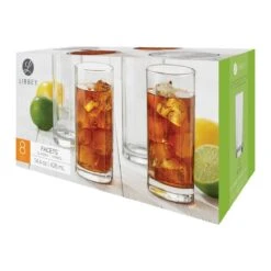 Libbey Facets 14.4oz Cooler Glasses | Set Of 8 -Libbey Sales Store 8pc facets cooler 07py 3d