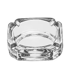 Libbey Square Ashtray 3.75 Glass, PK36