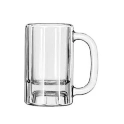 Libbey 10 Oz. Paneled Clear Glass Beer Mug, PK12