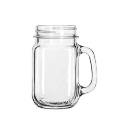 Libbey 16 Oz. Drinking Jar With Handle, PK12